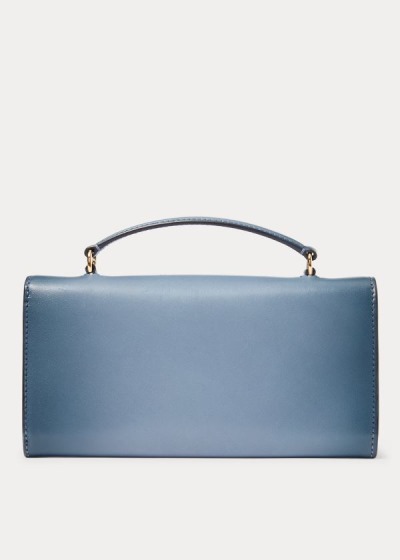 Carteras Ralph Lauren Mujer Azules - Burnished Hinge-Lock - ERBUP7569